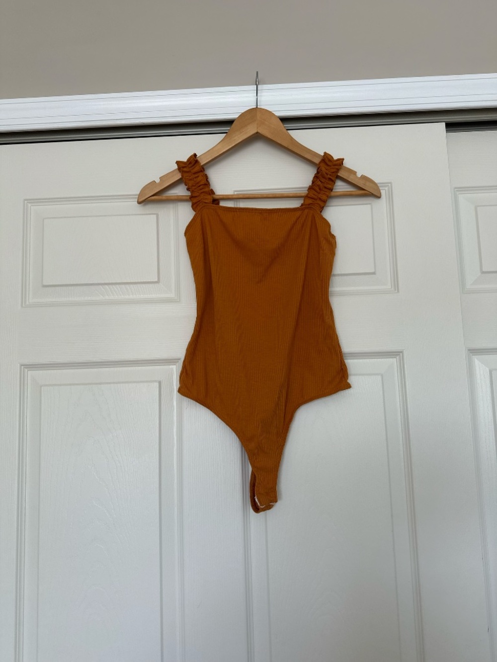 Orange Tank Top Bodysuit